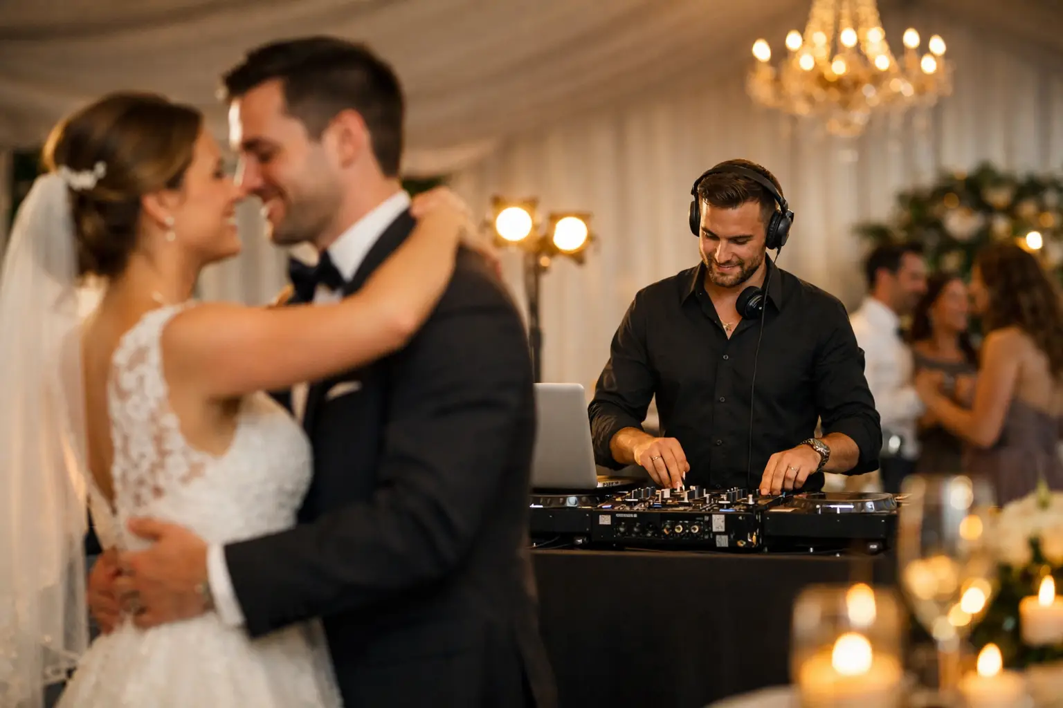 Ejemplo de boda con acompañamiento de DJ