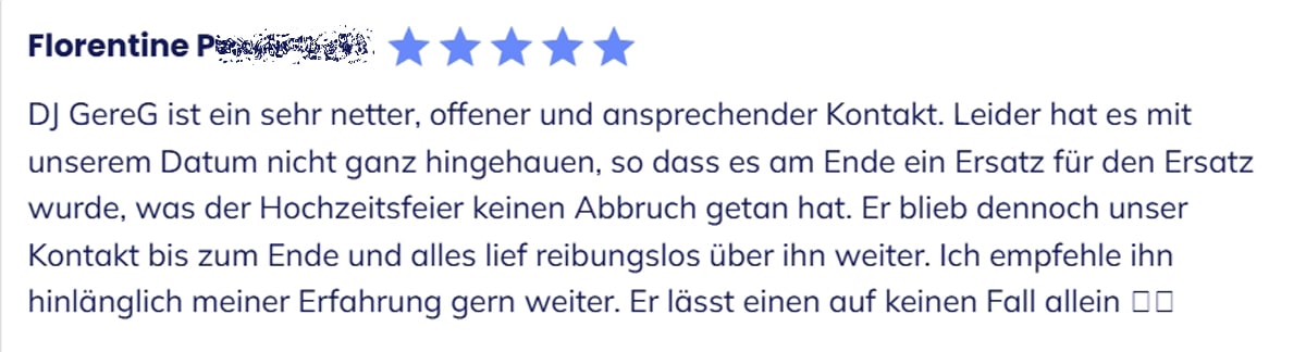Testimonial Florentine Trustlocal 2026-05-18