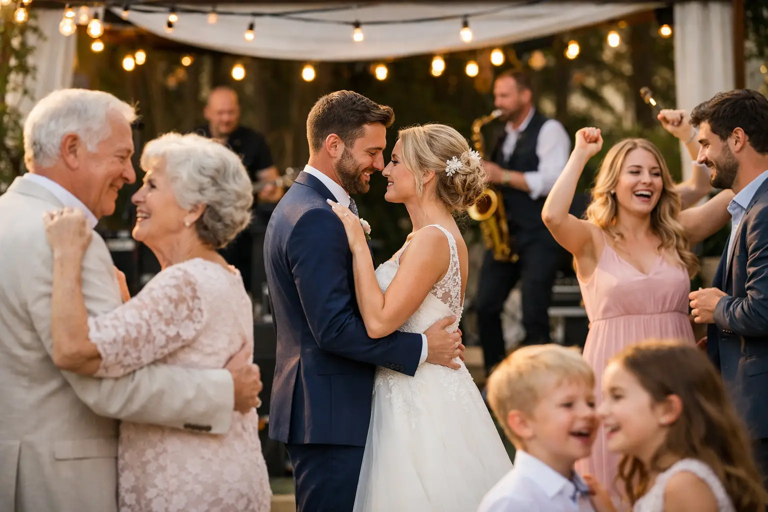 Choisir la musique de mariage par groupe d'âge