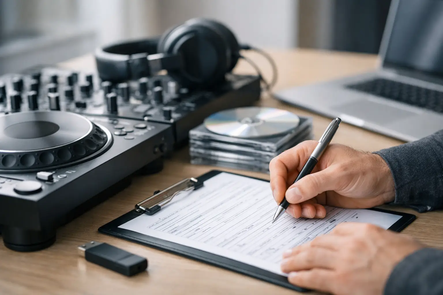How to properly fill out a DJ music sheet