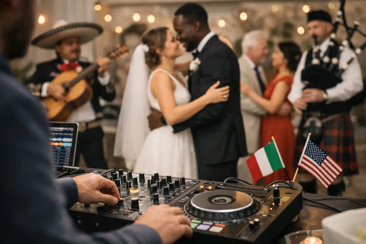Planificar una boda con una mezcla musical internacional