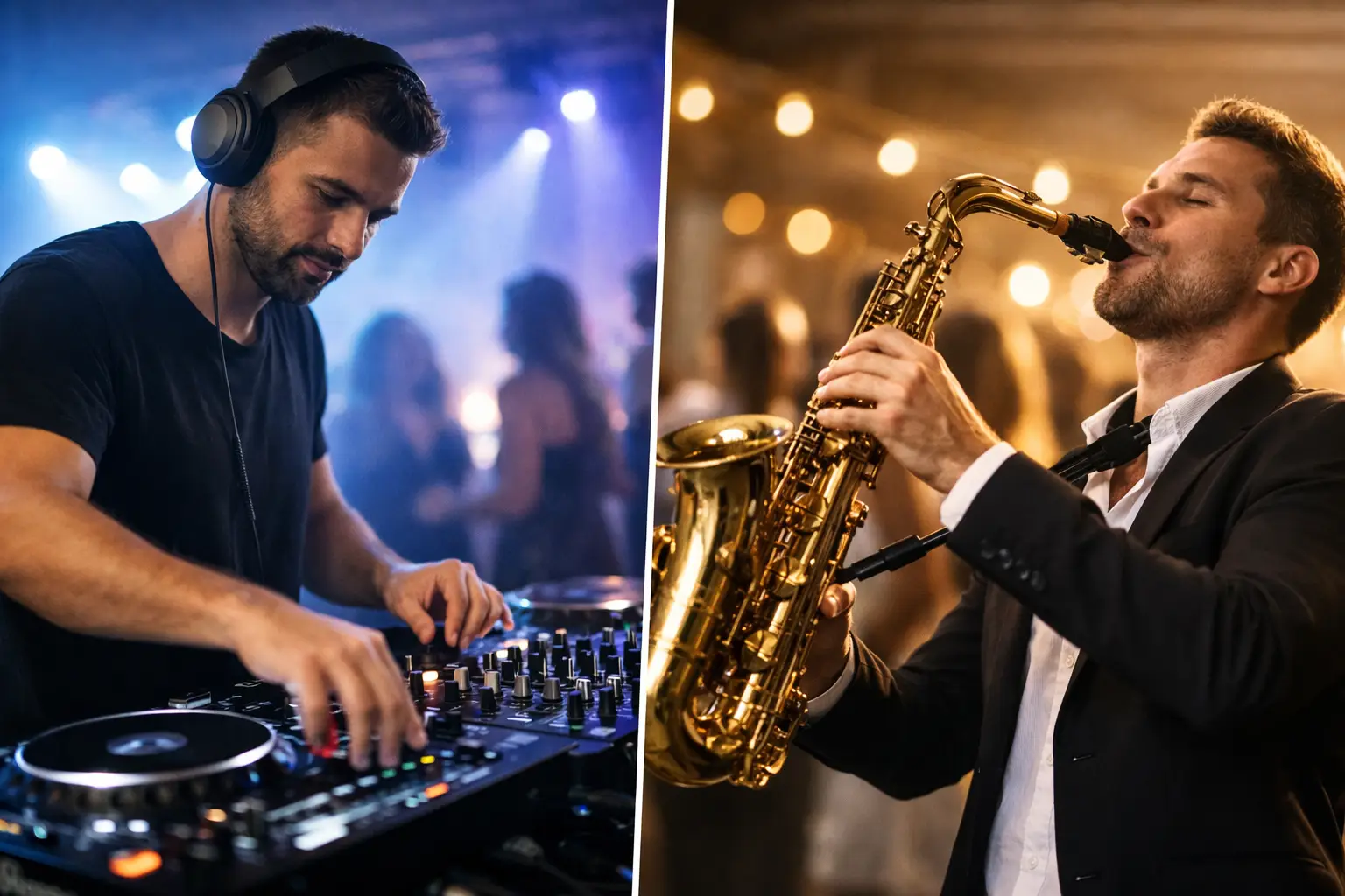 Live DJ oder Saxophon für deine Feier?