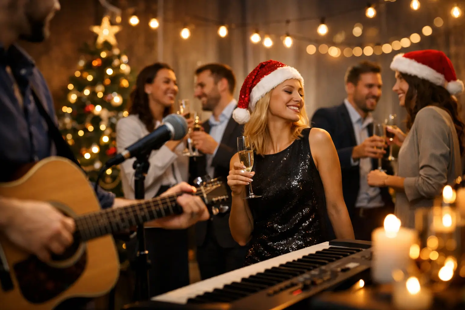 Weihnachtsfeier Musik modern gestalten mit Gefühl