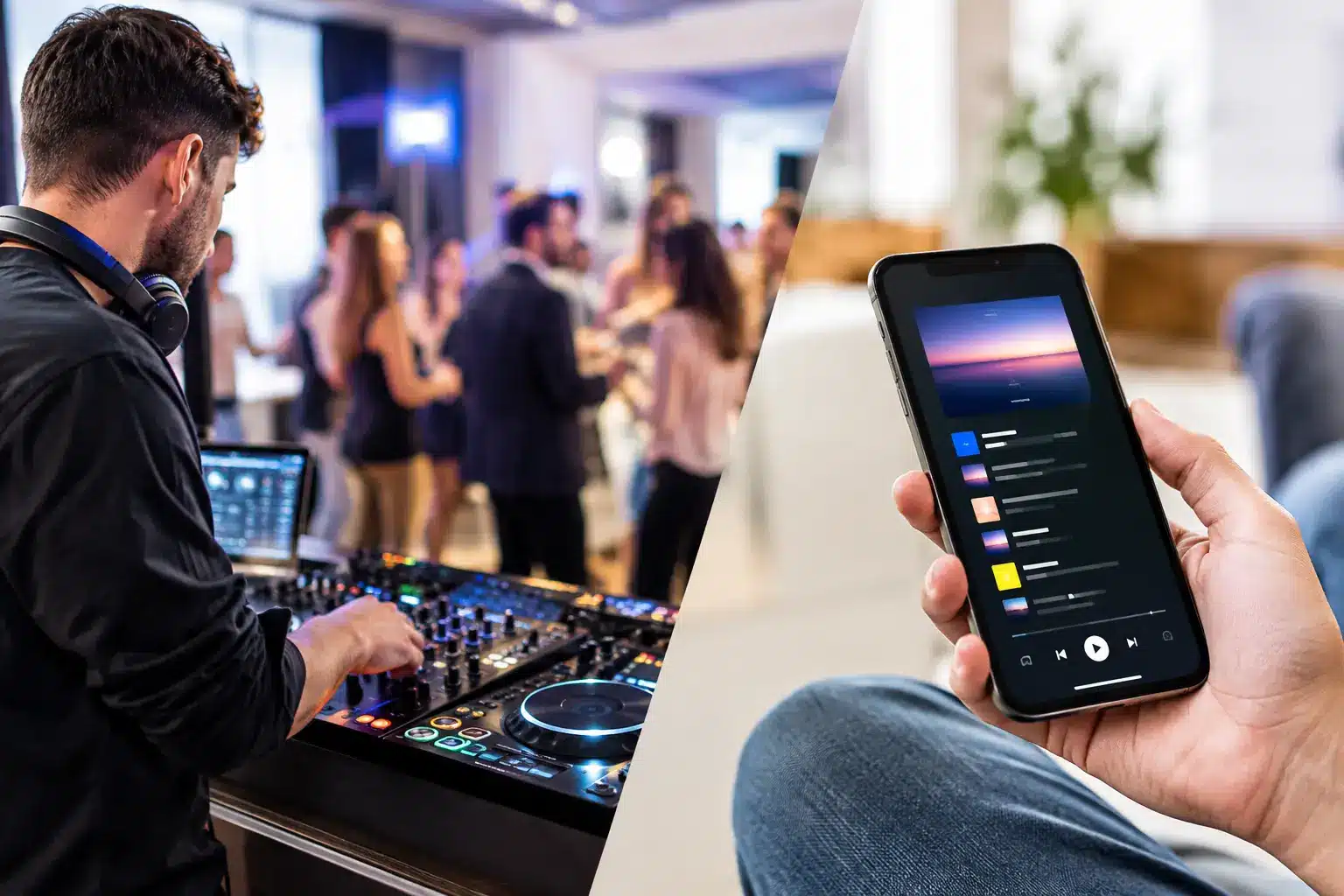 ¿DJ o lista de reproducción para la fiesta de empresa?